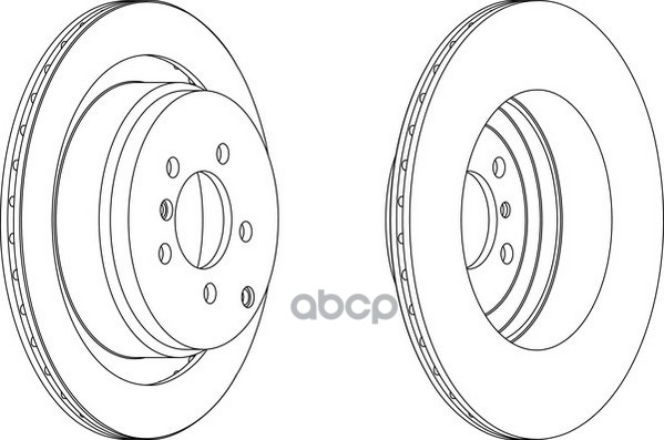 Диск тормозной задний LAND Rover Range Rover FERODO DDF1437C-1 Ferodo арт. DDF1437C-1
