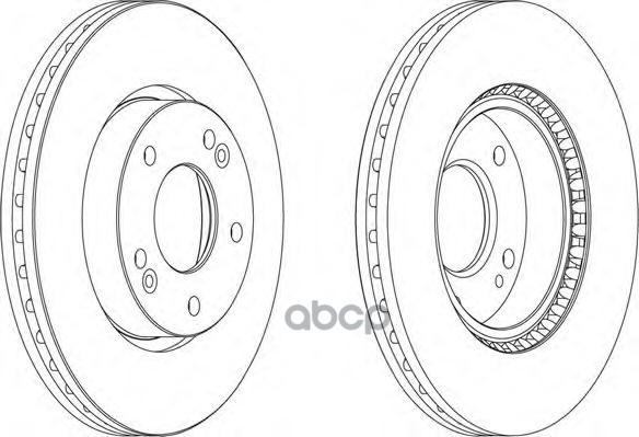 Диск тормозной передний FERODO DDF1619 Ferodo арт. DDF1619