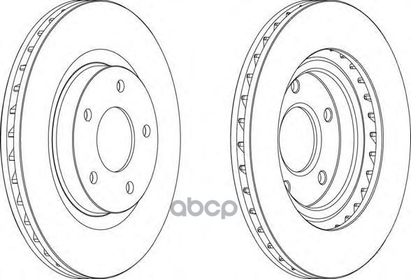 Диск Тормозной Передний Ferodo Ddf1624 Ferodo арт. DDF1624