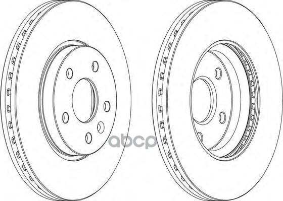 Диск Тормозной Передний Ferodo Ddf1869 Ferodo арт. DDF1869