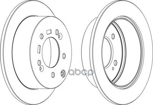 Диск Тормозной Задний Ferodo Ddf1945 Ferodo арт. DDF1945