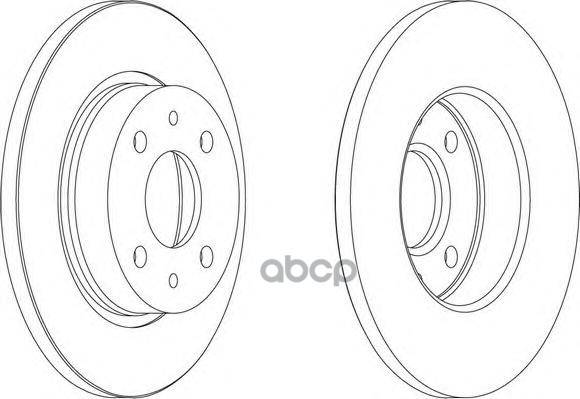 Диск тормозной Ferodo арт. ddf215