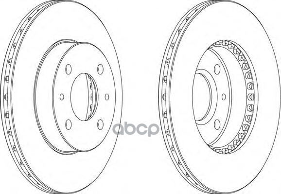 Ddf867 Тормозной Дискnissan Almera (N15) 1.4-2.0 95-00 Ferodo Ddf867 Ferodo арт. DDF867