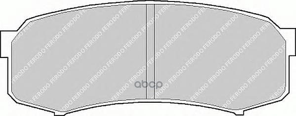 Колодки задние TOYOTA/LEXUS/MITSUBISHI FERODO FDB1021 Ferodo арт. FDB1021