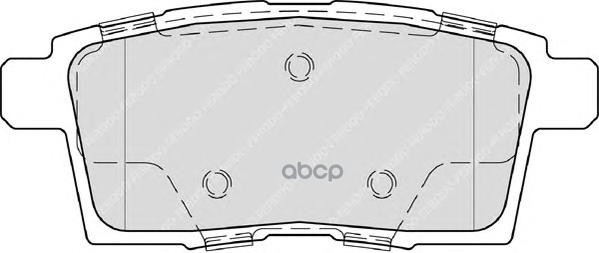 Колодки задние MAZDA CX-7/CX-9 FERODO FDB4366 Ferodo арт. FDB4366