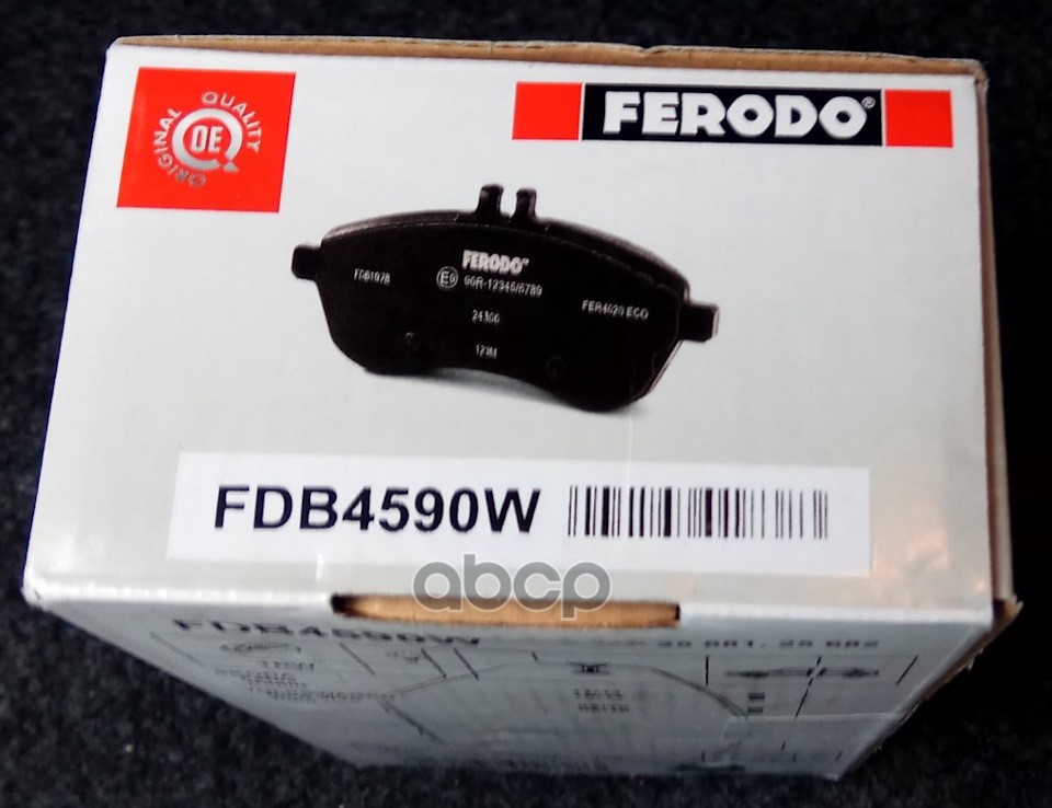 Колодки Передние Ferodo Fdb4590w Ferodo арт. FDB4590W