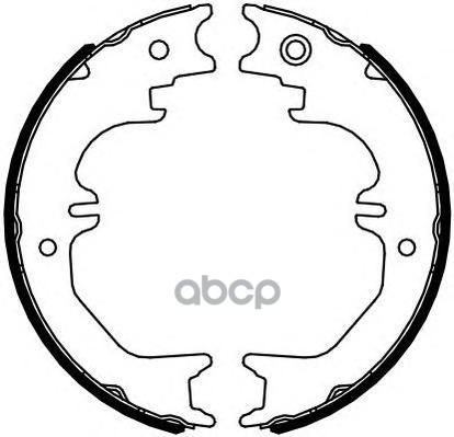 Колодки тормозные барабанные Toyota Land Cruiser (J100,J80) 89-07 / Lexus LX 95-07 Ferodo арт. FSB4125