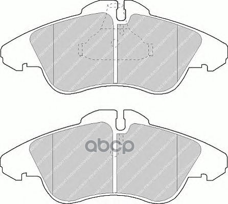 Колодки Тормозные Перед Mercedes Sprinter 95-06/Sprinter Classic 17- Ferodo арт. FVR1038