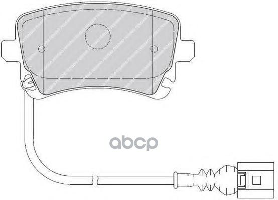 Колодки задние (с датчиком) FERODO FVR1644 Ferodo арт. FVR1644