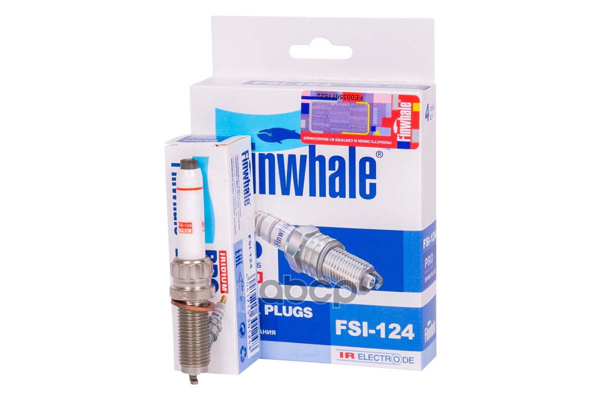 Свеча зажигания IRIDIUM (медное кольцо) BMW 4(F36), 5(G30), X1(F48), X3(G01) FSI124 Finwhale арт. FSI124