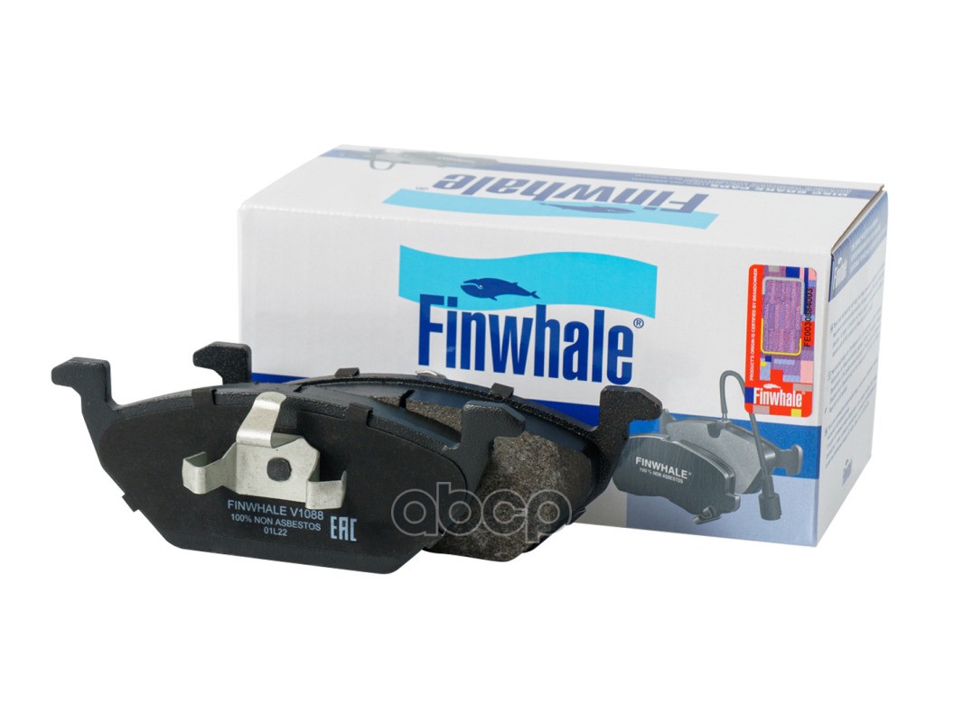 Колодки передние дисковые FABIA OCTAVIA YETI POLO JETTA GOLF BORA A2 A3 V1088 Finwhale арт. V1088