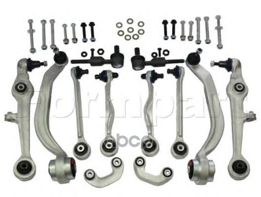 Комплект Рычагов Подвески С Наконечниками И Тягами Стабилизатора Передней Оси Audi: A4 11/00-12/04 FormPart арт. 1105076