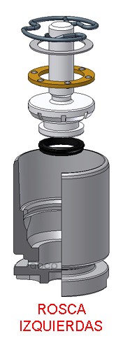 Поршень суппорта с механизмом левый RENAULT MASTER / OPEL MOVANO 07-02-> Frenkit арт. k425103l