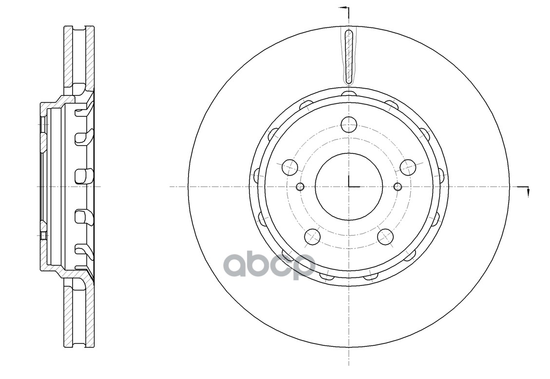 Диск тормозной GR-20843 G-BRAKE арт. GR20843