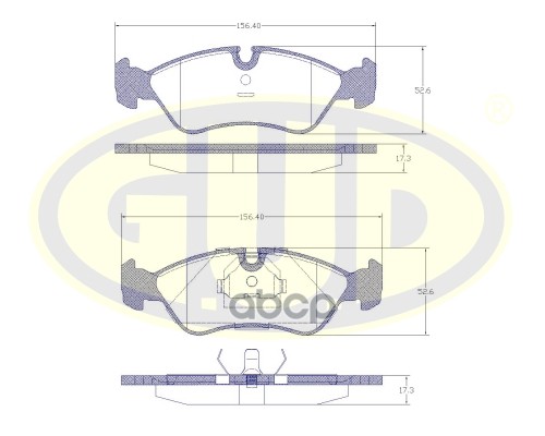 Колодки Тормозные Дисковые | Перед | G.U.D арт. GBP028620