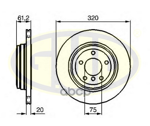 Диск Тормозной | Зад | G.U.D арт. GDB120183