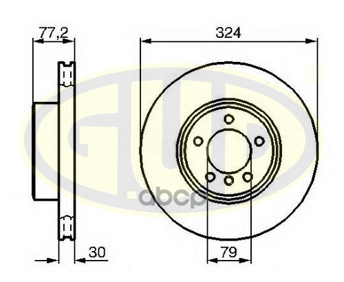 Диск Тормозной | Перед | G.U.D арт. GDB130173