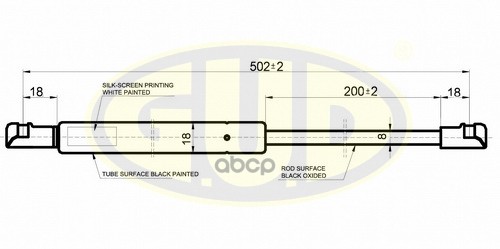 Амортизатор Багажника Audi A4 Avant (8E5,B6) 04/01-12/04 530N L=502/200Mm G.U.D арт. GGS020118