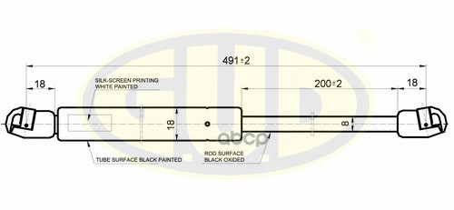Амортизатор Крышки Багажника | Зад | G.U.D арт. GGS020496
