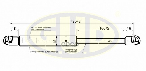 Амортизатор Стекла Крышки Багажника | Зад | G.U.D арт. GGS030107