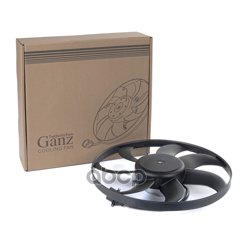 Вентилятор радиатора основного SKODA Rapid 12->/VW Polo SEDAN 10-> GANZ GIC06222 GANZ арт. GIC06222