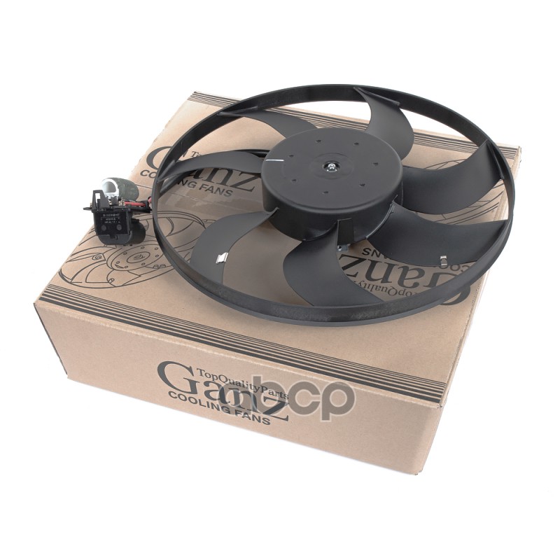 Вентилятор радиатора (без кожуха, с резистором) CHEVROLET Cruze/OPEL Astra J GANZ GIC06232 GANZ арт. GIC06232