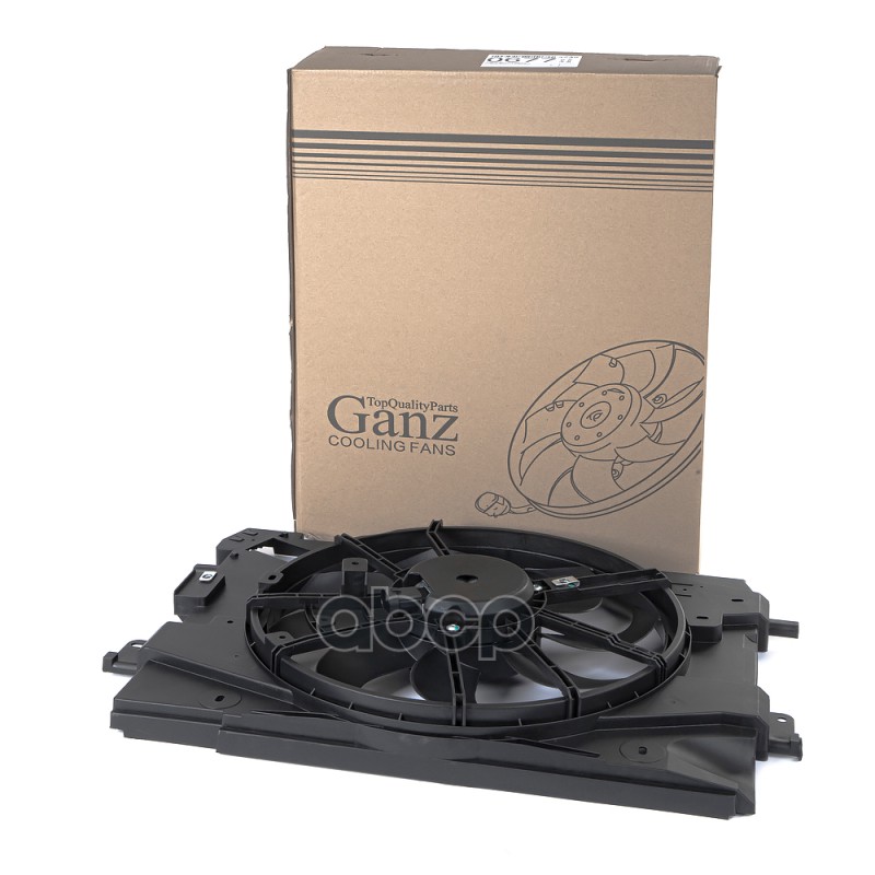 Вентилятор радиатора основного (с кожухом) RENAULT Logan 2012->/LADA Vesta 2015-> /AC+ GANZ GIC06236 GANZ арт. GIC06236