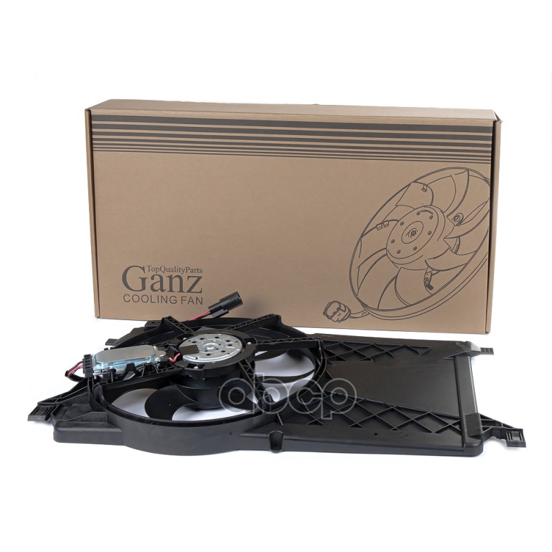 Вентилятор радиатора основного (с кожухом) FORD Focus II/MAZDA 3/VOLVO S40 II mot.1,8/2,0L GANZ GIC06239 GANZ арт. GIC06239