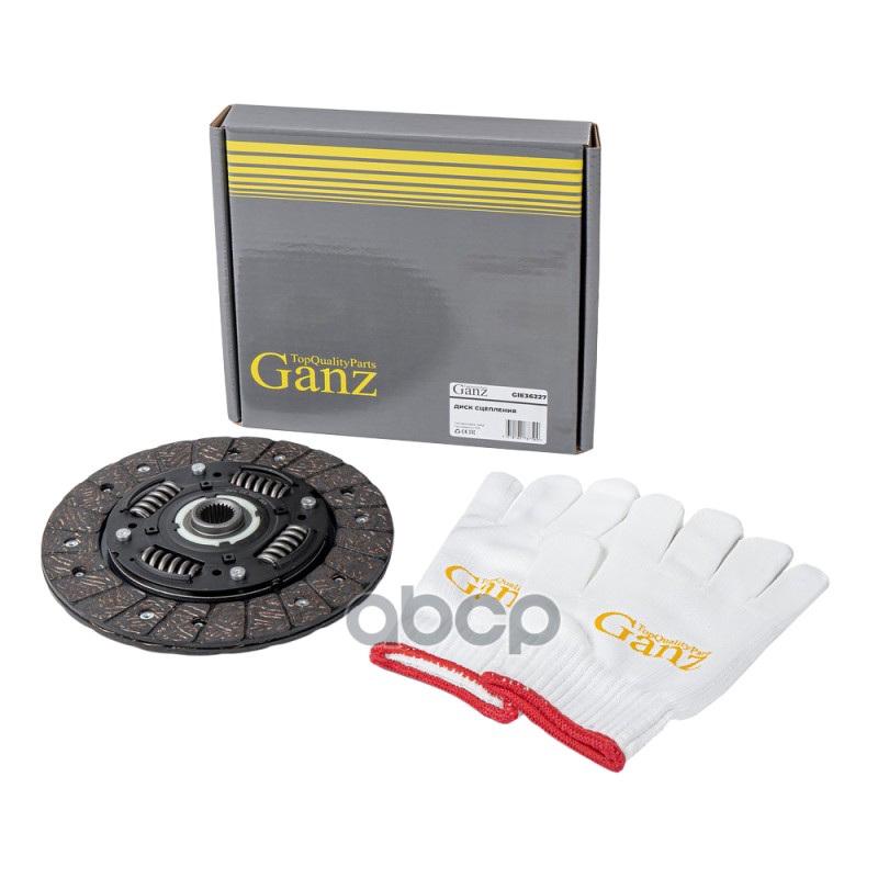 Диск сцепления CHEVROLET Lanos, DAEWOO Nexia , ZAZ Chance (1,5 8V GANZ GIE36227 GANZ арт. GIE36227