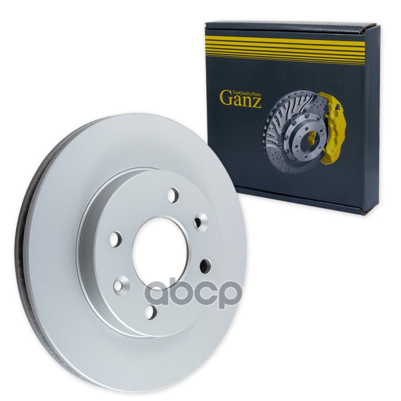 Диск тормозной передний с покрытием RENAULT 11/19/21/Symbol/Clio/Megane/Kangoo GANZ GIJ06125 GANZ арт. GIJ06125