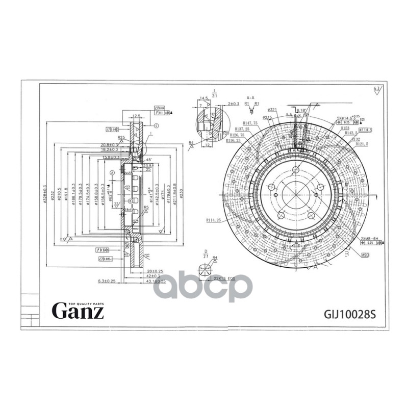 Диск Тормозной Передний Перфорированный Pro-Line С Покрытием (Компл.2 Шт) Lexus Rx 15-/Toyota Rav4 Iv 12-,Camry 70 19- 328Mm ...
