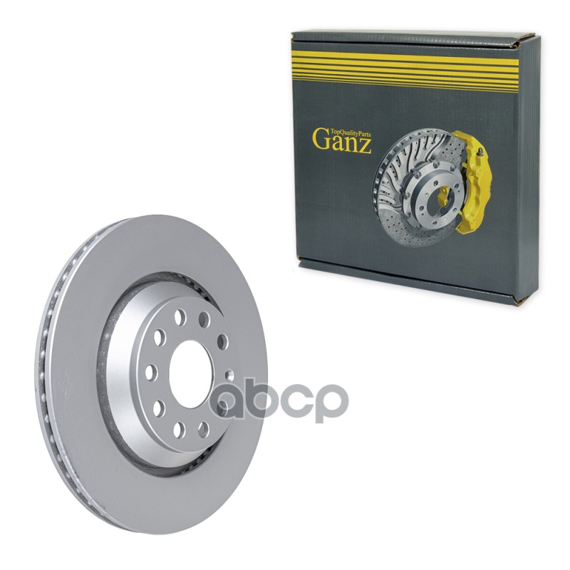Диск тормозной задний с покрытием AD A3 A6 VW G4 G5 B5 B6 Tiguan GANZ GIJ10189 GANZ арт. GIJ10189