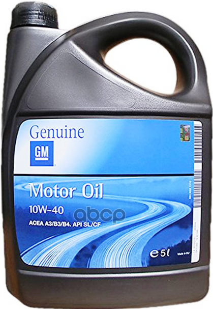 GENERAL MOTORS Масло моторное полусинтетическое 10W40 SL/CF, A3/B4 5л