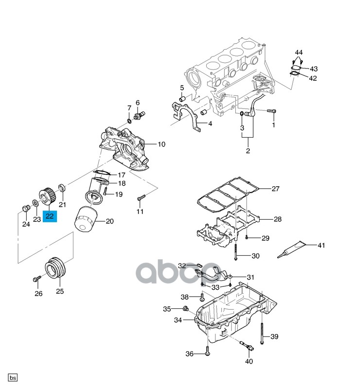 Шестерня Коленвала GENERAL MOTORS арт. 90411795