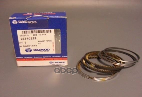 Кольца поршневые STD CHEVROLET Lanos (1,4) (к-кт на двигатель) GENERAL MOTORS арт. 93740229