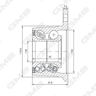 Ступица GH21390T GMB арт. GH21390T