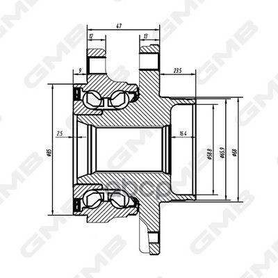 Ступица Передняя Gh34890m GMB арт. GH34890M