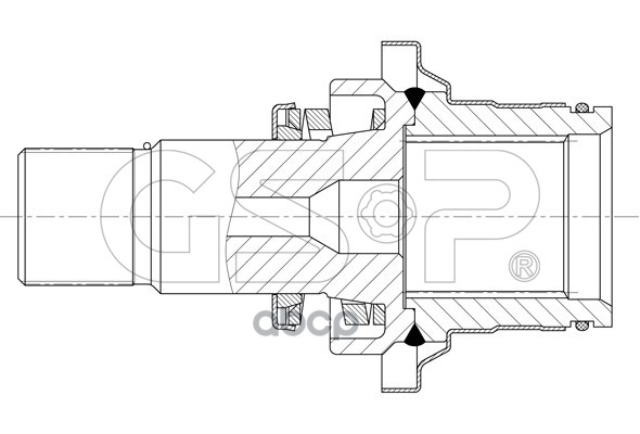 Полуосевой вал, дифференциал 261192 GSP арт. 261192