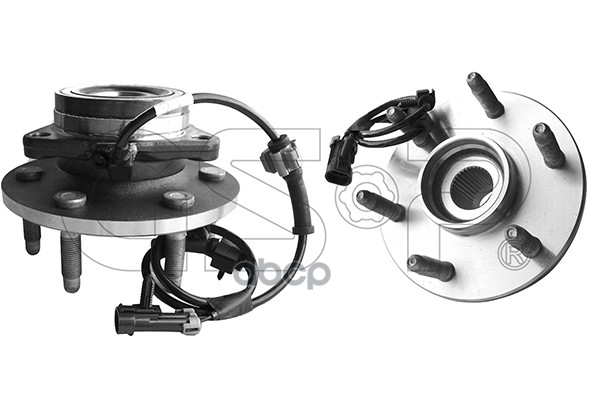 Ступица колеса в комплекте с подшипником CHEVROLET SILVERADO 2500 GSP арт. 9333027