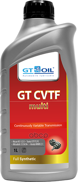 Масло трансмиссионное синтетическое CVTF Multi 1л GT OIL арт. 8809059408650