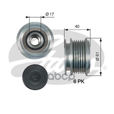 Муфта генератора OAP7013 (7789-10009) Gates арт. OAP7013