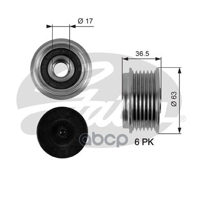 Механизм Свободного Хода Генератора Gates арт. OAP7051