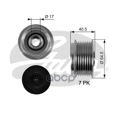 Механизм Свободного Хода Генератора Gates арт. OAP7094