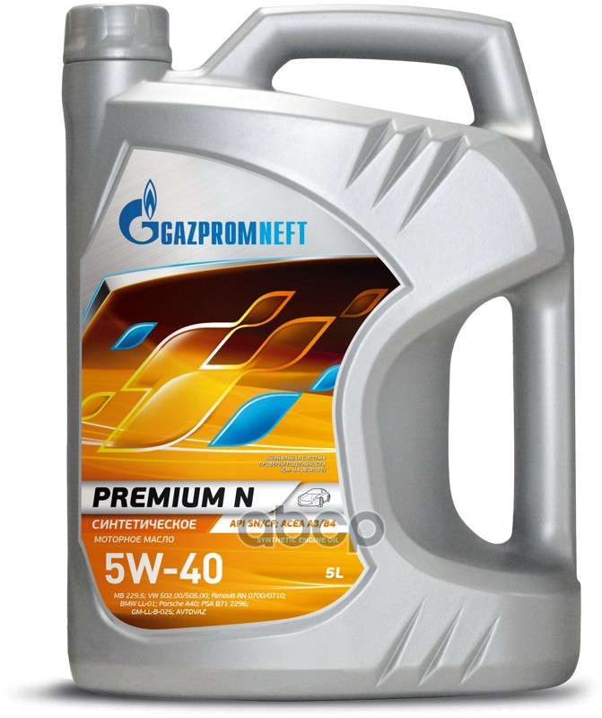 Gazpromneft Масло моторное Gazpromneft Premium N 5W-40 синтетическое 5 л 253140424