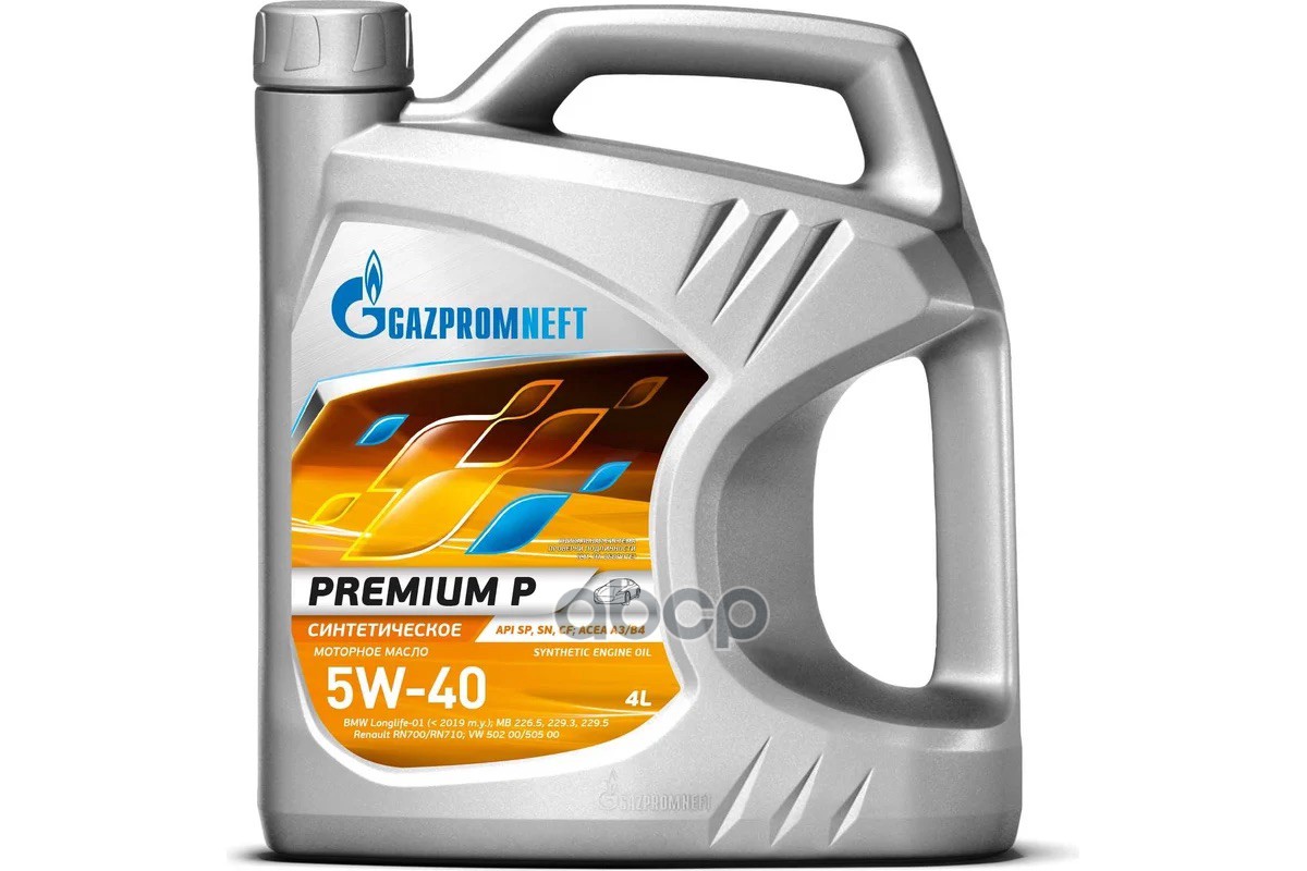 Gazpromneft Масло моторное Gazpromneft Premium P 5W-40 синтетическое 4 л 253140703