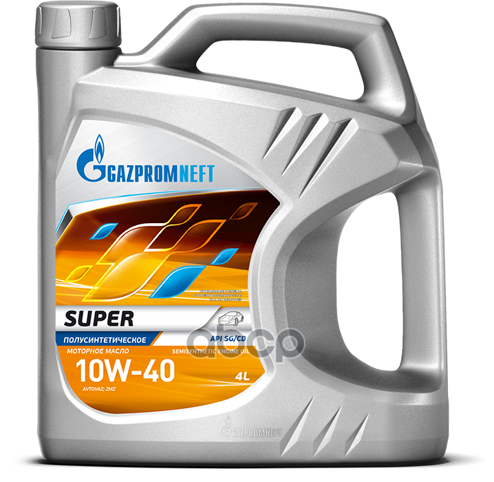 Gazpromneft Масло моторное Gazpromneft Super 10W-40 полусинтетическое 4 л 2389901318