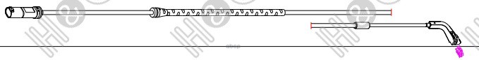 Датчик Износа Колодок, Bmw 7 F01, F02, F03, F04 08- Hquality 5015Bm168 H&Q арт. 5015BM168