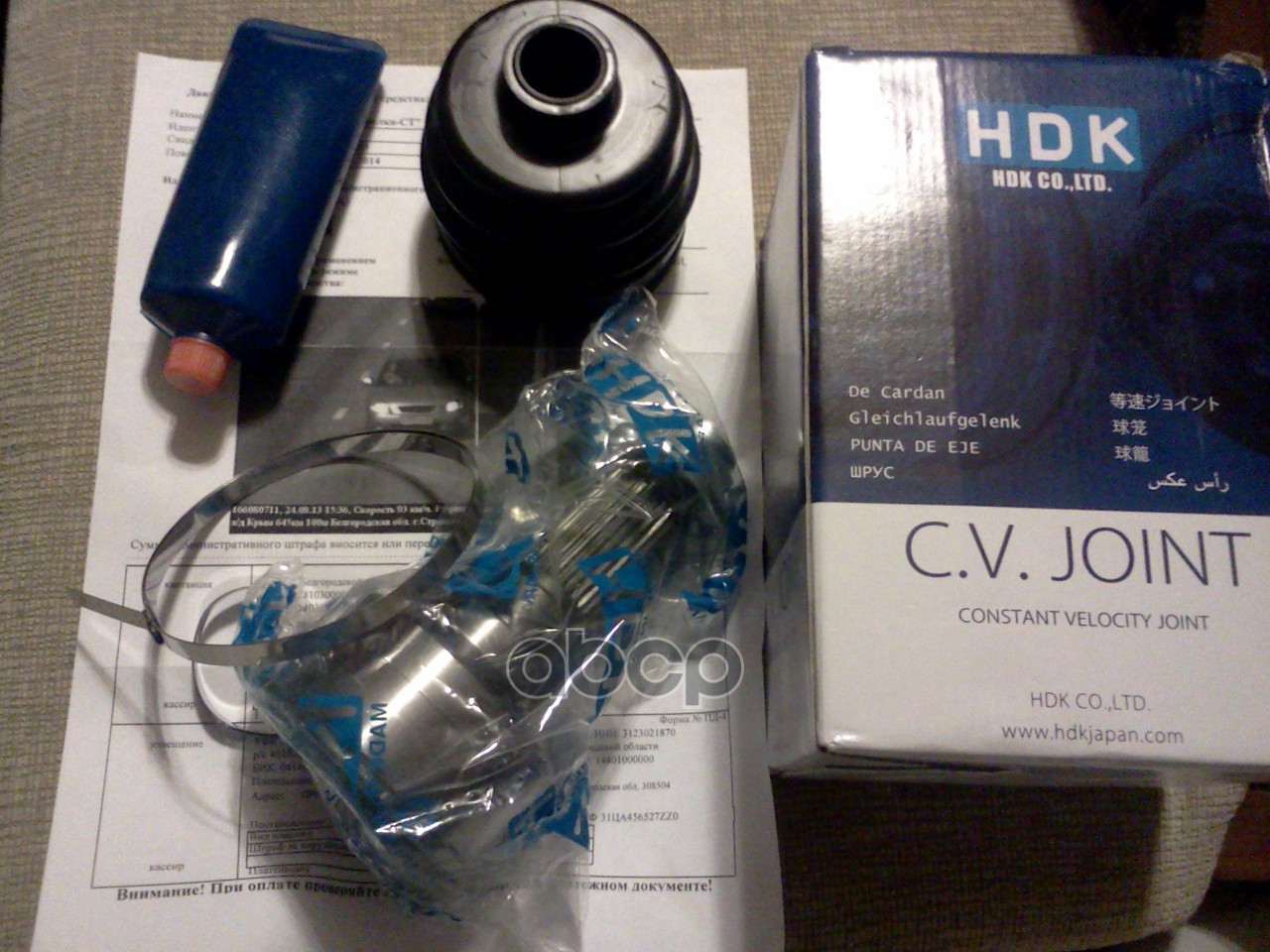 ШРУС наружный к-т (22x56x28) Kia Spectra HDK арт. ki-010