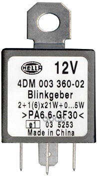 Реле Указателей Поворотов Universal /4Pin /2+1(6)X21w+5 Ep Hella 4Dm 003 360-021 HELLA арт. 4DM 003 360-021