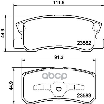 колодки тормозные дисковые JEEP PATRIOT (MK74) HELLA арт. 8db355009-691